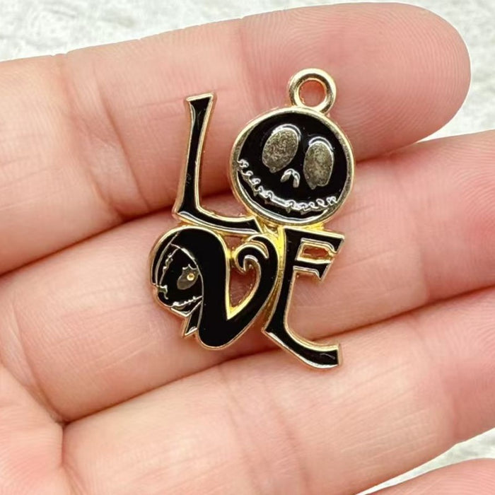 Wholesale 10pcs  Series DIY Festival Decorations Witch Pendant Tombstone Hair Tie Spray-Painted Pumpkin Hanging Ornament