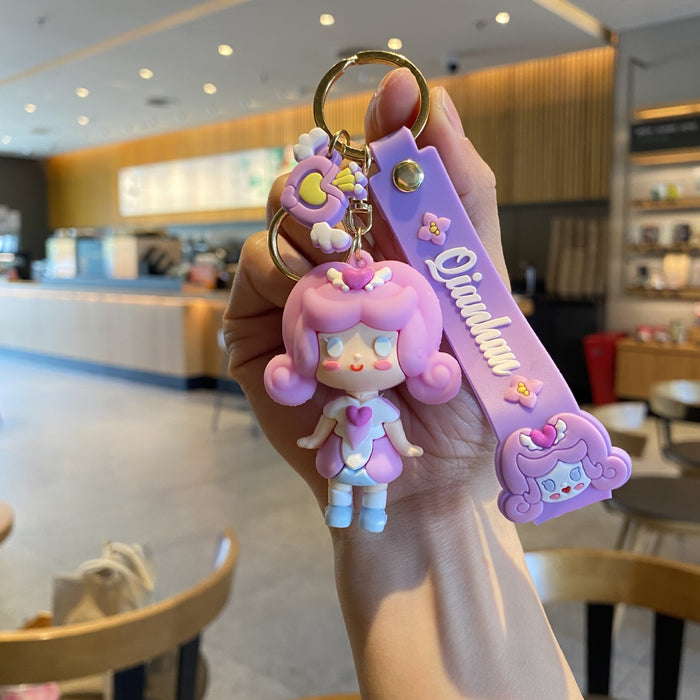 Wholesale Cartoon Doll Silicone Keychain JDC-KC-MingT067