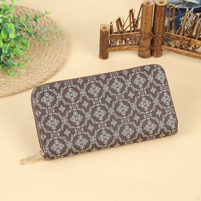 Wholesale Long Zipper Large Capacity PU Wallet JDC-WT-HNG002