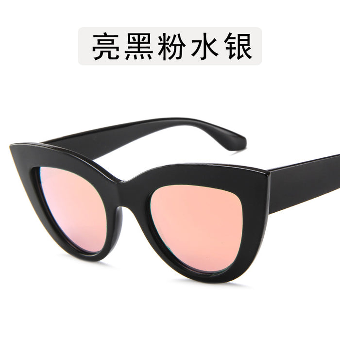 Wholesale New retro cat eye sunglasses, trendy personalized sunglasses, fashionable sunglasses