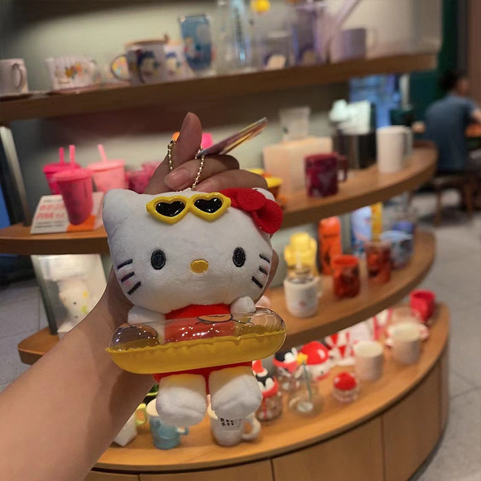 Wholesale Hawaiian Black Cat Plush Pendant Katie Kt Cat Doll Doll Bag Key Pendant