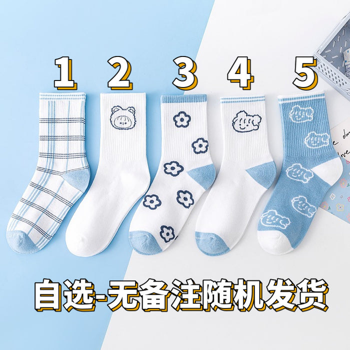 Wholesale Socks women' s sports socks cotton socks white stockings autumn and winter