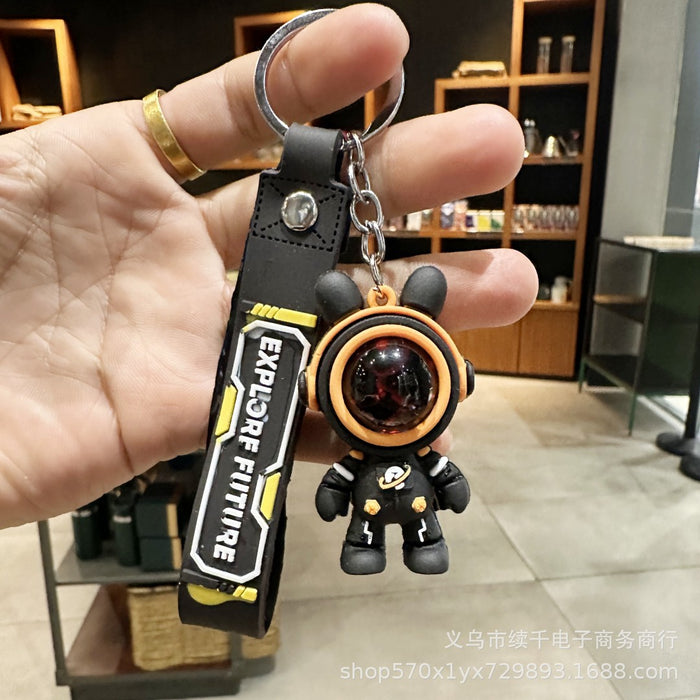 Wholesale Cartoon astronaut keychain couple gift bag decoration creative car keychain pendant