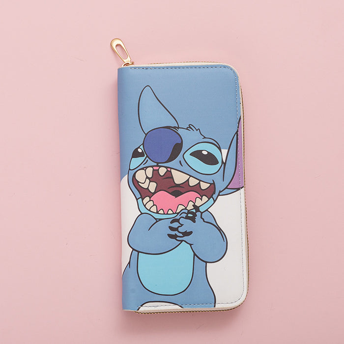 Wholesale New Fashion Long Wallet Zipper Printed Cartoon Wallet Zero Wallet