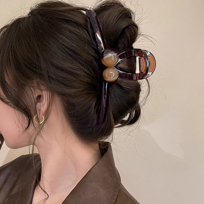 Wholesale brown Hair Clip Women's Head Hair Volume Large Acrylic Clip Children's Hair Clip