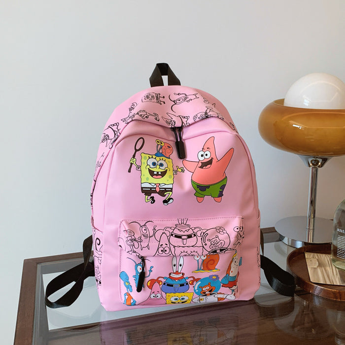 Wholesale casual travel bag printed cartoon school bag cute shoulder bag