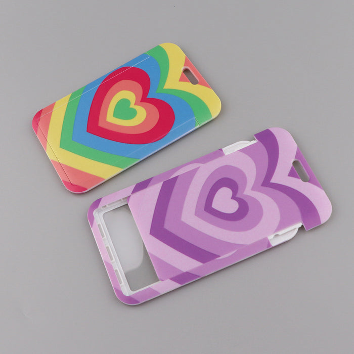 Wholesale Heart-shaped phone strap and hard case card holder Lanyard Keychain