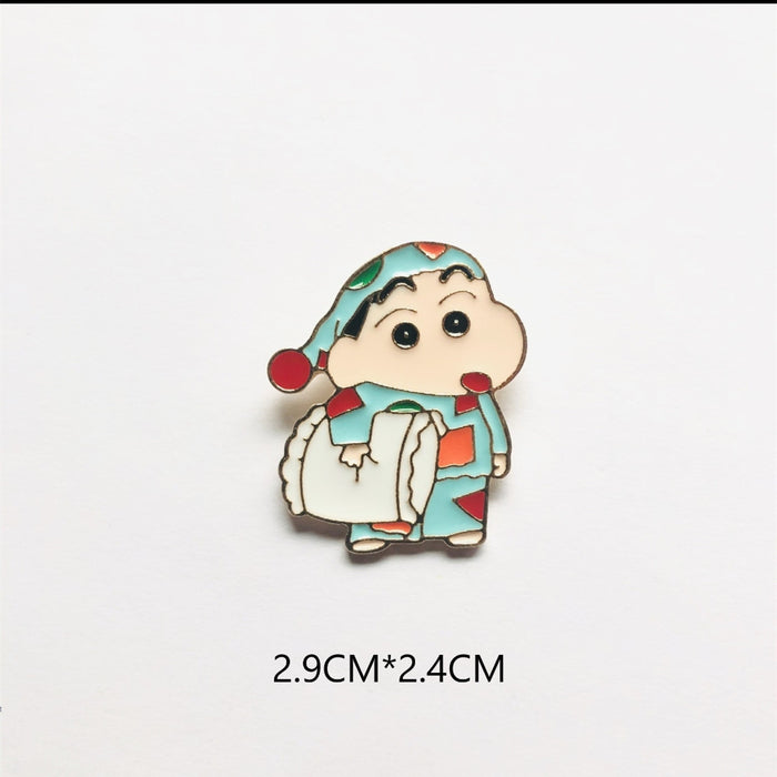 Wholesale Brooch, alloy badge, cute couple accessories, anti glare women's accessories around the perimeter