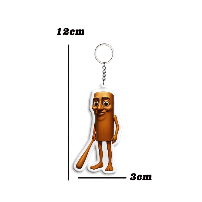 Wholesale Acrylic keychain Shanhaijing abstract backpack ornament