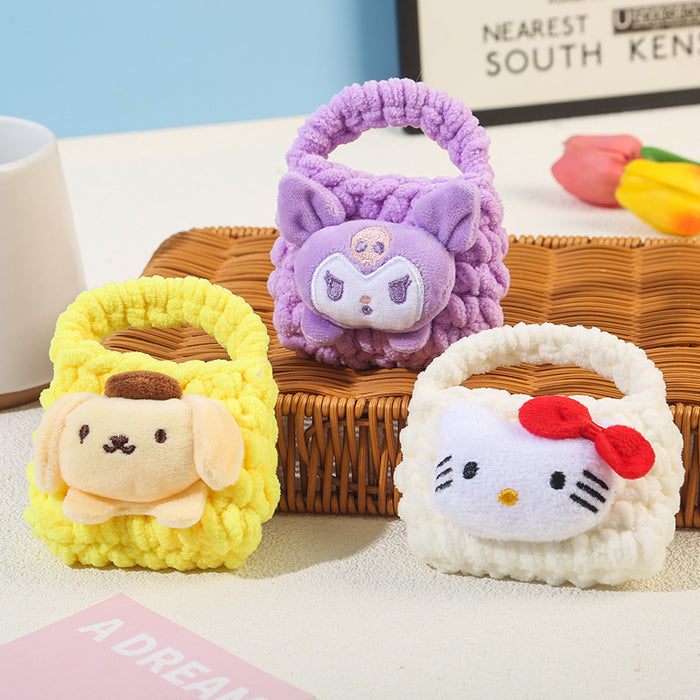 Wholesale Handmade woven coin purse keychain pendant, mini storage bag, headphone bag hanging decoration