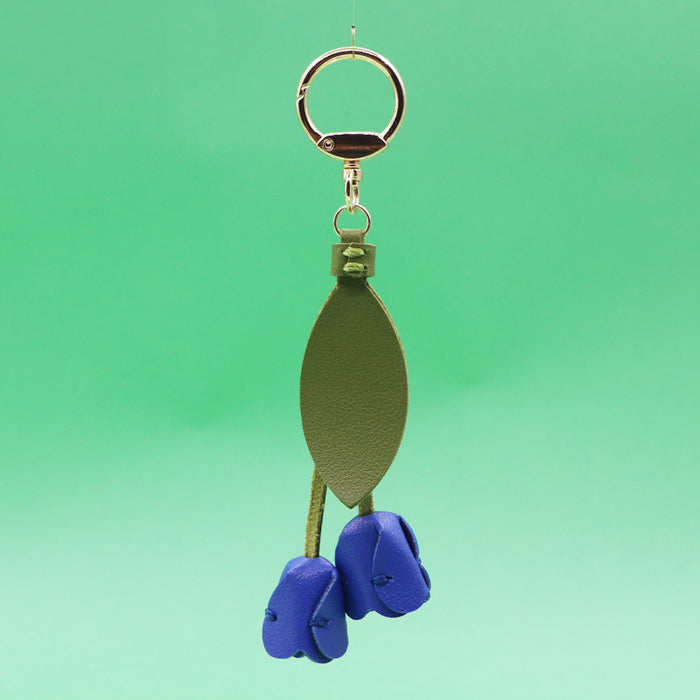 Wholesale tulip keychain cute personality car key bag pendant