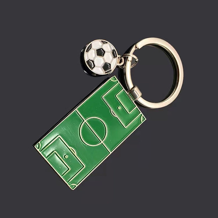 Wholesale football field keychain football player pendant World Cup fans