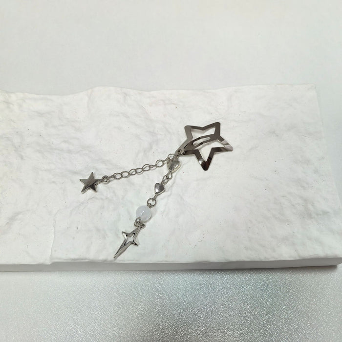 Wholesale Five-pointed Star Tassel Hairpin Pendant Chain Side Hairpin Hair Accessories