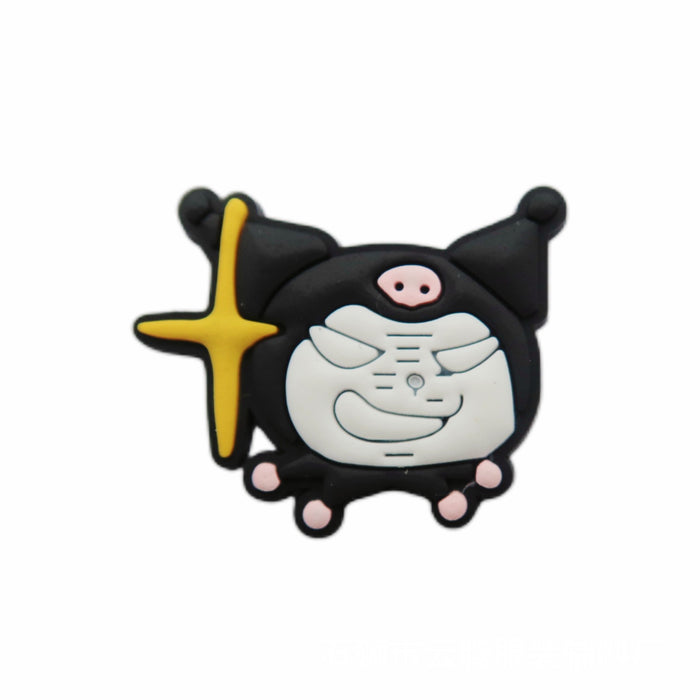 Wholesale 100 Pcs Shoe Flower Shoe Buckle Hole Shoe Accessories PVC Soft Glue Jewelry