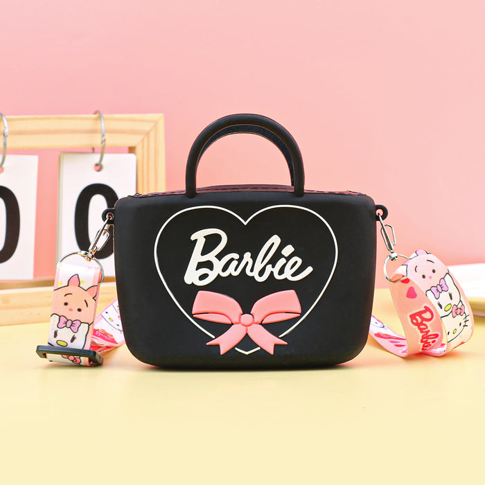 Wholesale Cartoon Silicone Zip Coin Purse for Kids Cute Crossbody Bag for Earphones MOQ≥5