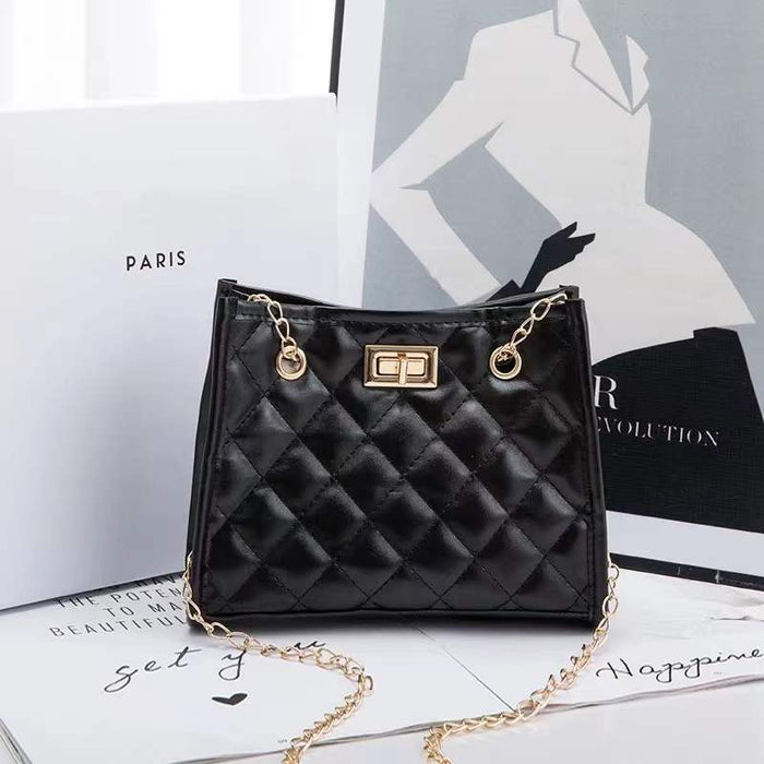 Wholesale Bag Diamond Grid Single Shoulder Small Square Bag Embroidered Chain Bag for Women JDC-SD-XJ002