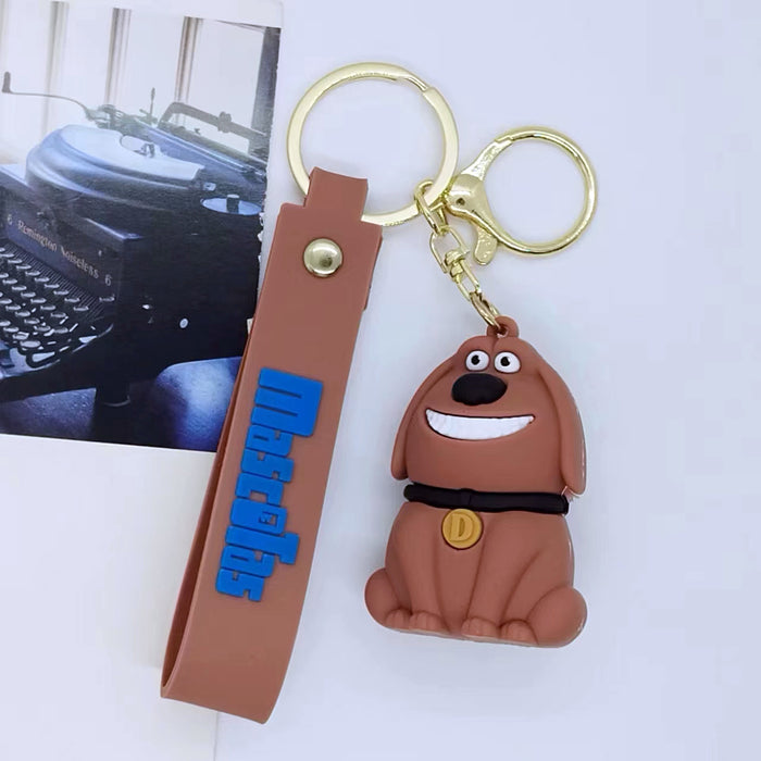 Wholesale Creative cartoon puppy keychain pendant bag car keychain accessories gift