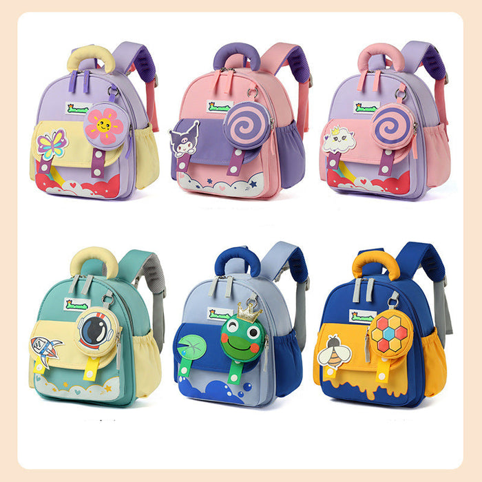 Wholesale kindergarten school bag girl cute children' s shoulder bag  baby cartoon children' s backpack