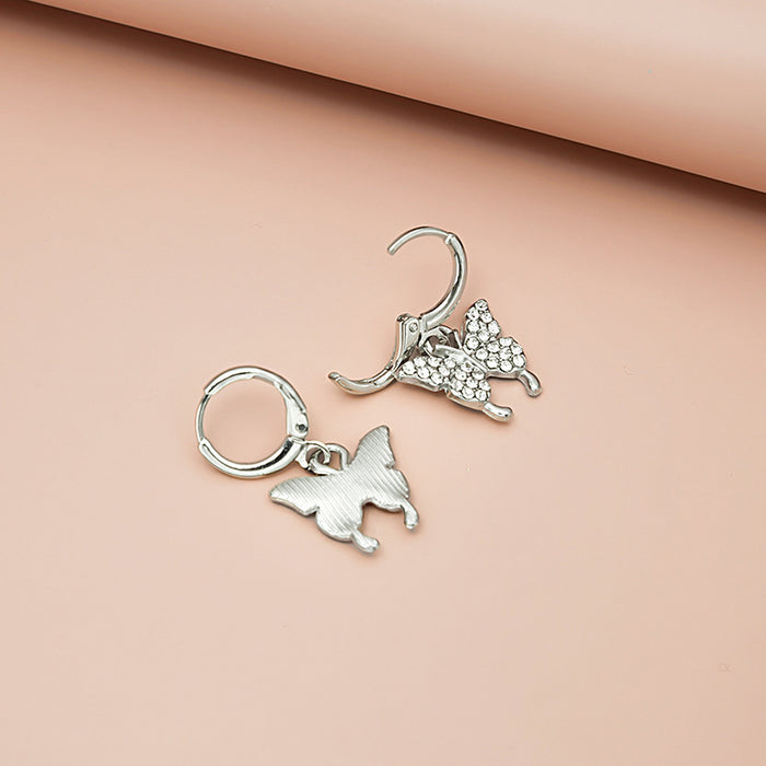 Wholesale  Diamond Butterfly Ear Buckle All-match Earrings