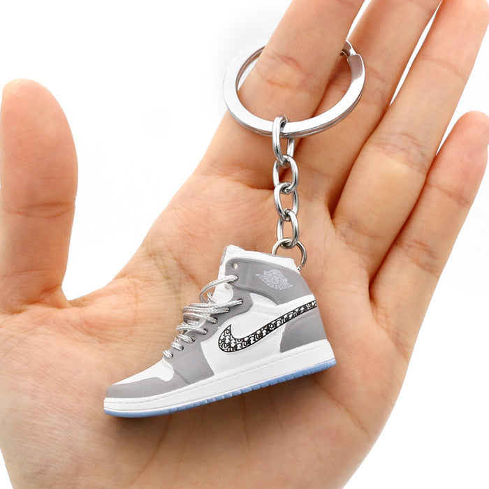 Wholesale PVC Mini Basketball Shoe Keychain JDC-KC-QLPing008