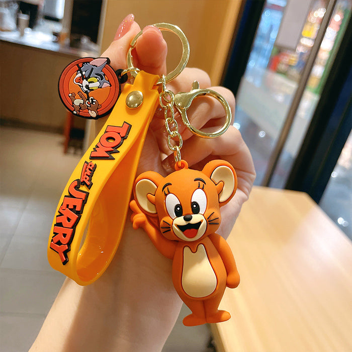 Wholesale Cartoon Silicone Keychain JDC-KC-MZL014