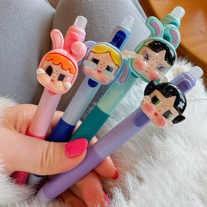 Wholesale Cute and creative click-type super able large-capacity student gel pen