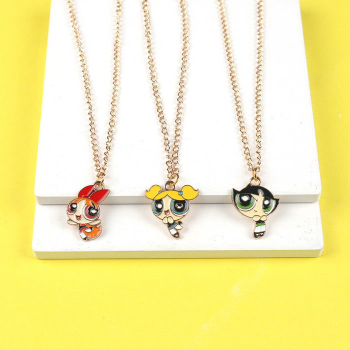 Wholesale Children Cartoon Alloy Pendant Necklace JDC-NE-FuYu005