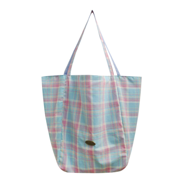 Wholesale New minimalist grid double-sided tote bag commuting shoulder bag