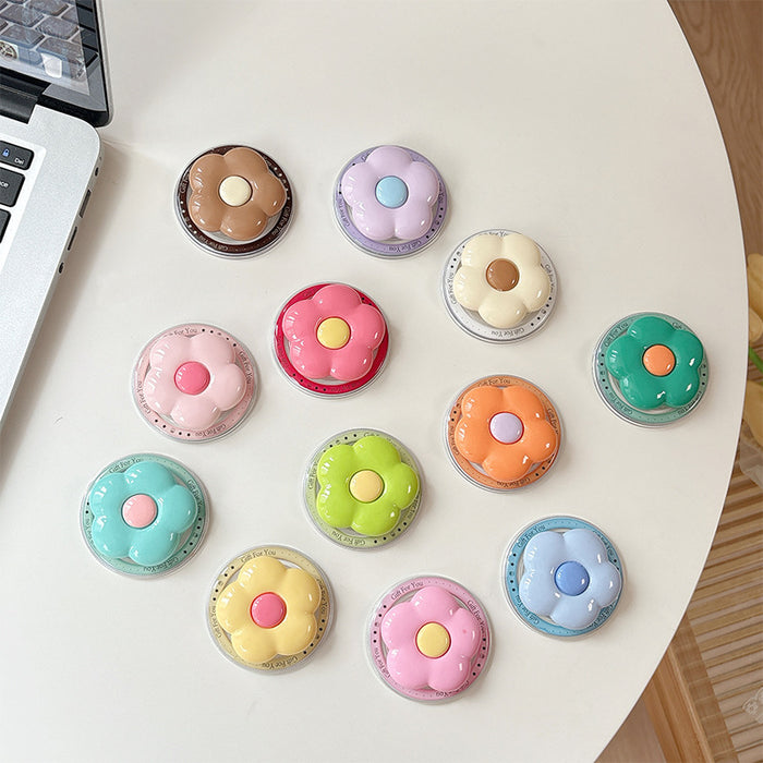Wholesale Solid color HyunA flower phone Grips