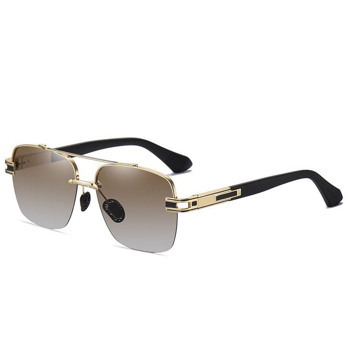 Wholesale Men's polarized sunglasses with stylish large frame, designed for driving and fishing, with a high-end feel