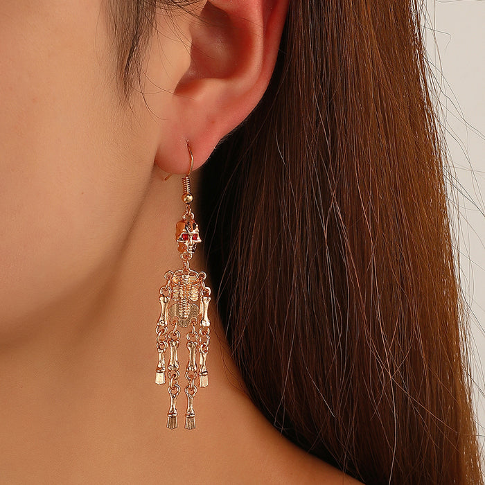 Wholesale Skull Earrings Women Hollow Ghost Skeleton Earrings Halloween Earrings