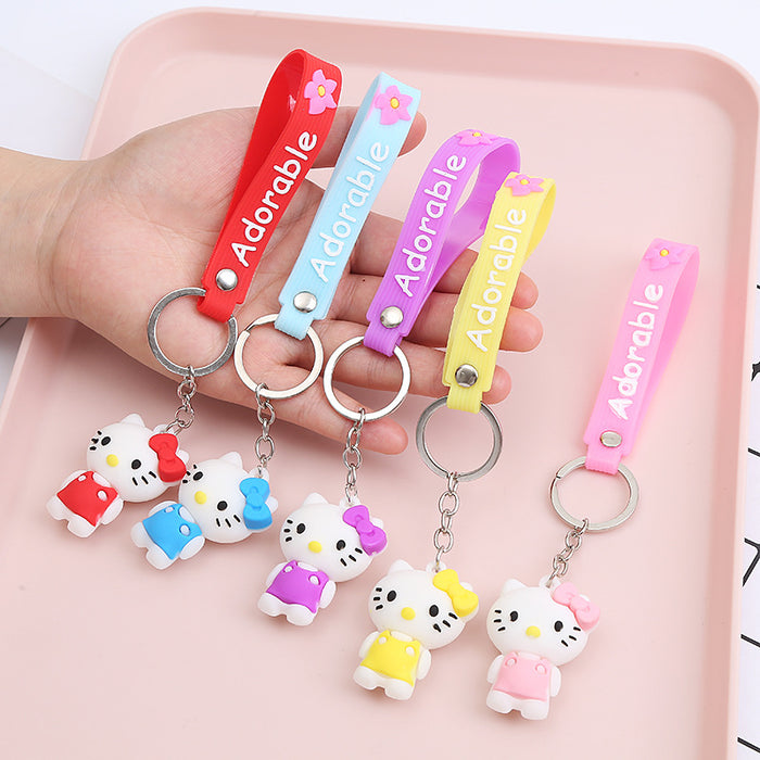 Wholesale Cute Cartoon Soft Rubber Doll Keychain JDC-KC-BoYue006