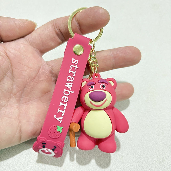 Wholesale Purple-red  keychain backpack charm