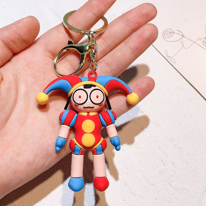 Wholesale Silicone Cartoon Doll Keychain JDC-KC-QiChao066