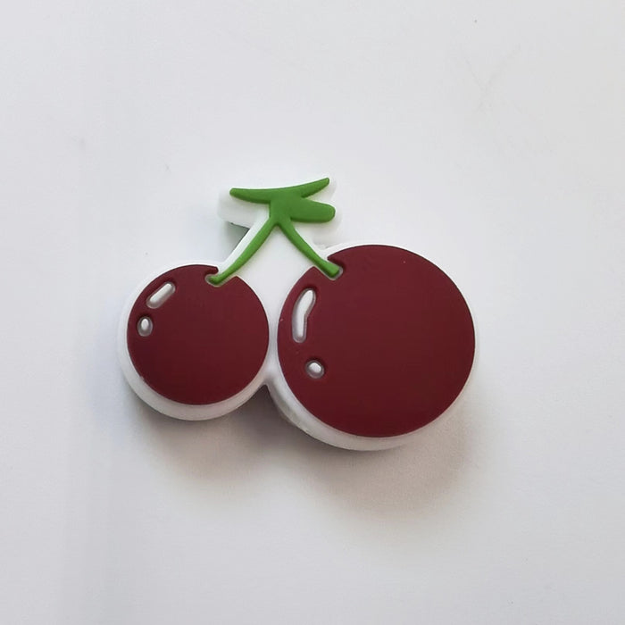 Wholesale 10PCS Silicone Cartoon Cherry Pattern Beads JDC-BDS-NaiSi279