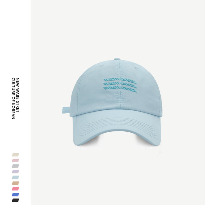 Wholesale Big head circumference quick drying baseball cap new style enlarged and widened letter embroidered duckbill cap men's trend