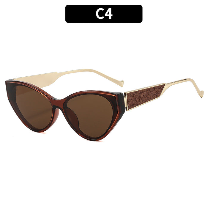 Wholesale Retro Cat Eye Ring Shape Sunglasses UV400 Protection Trendy Accessory