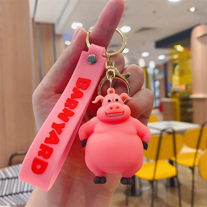 Wholesale Cartoon Crazy Farm Keychain