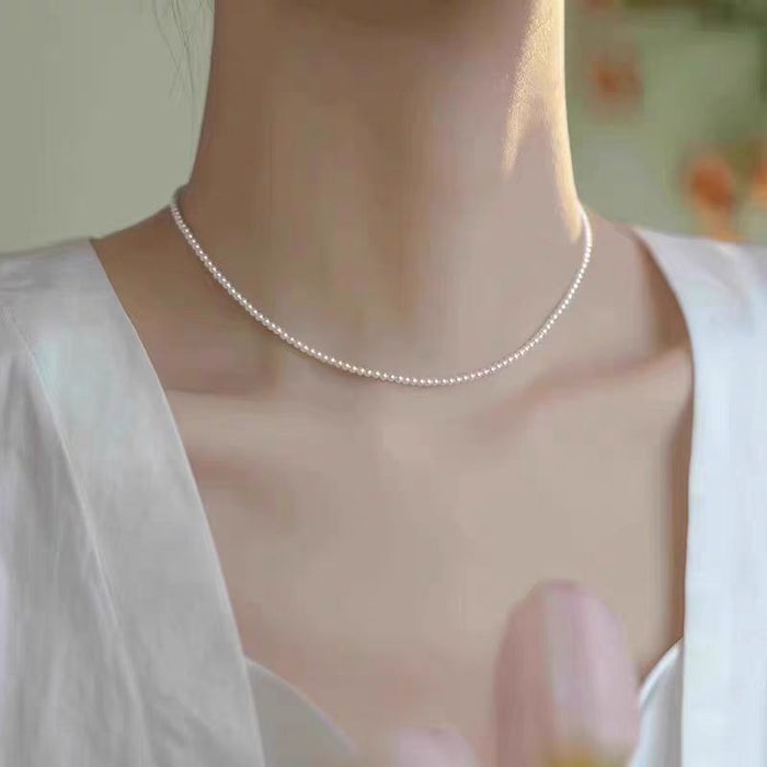Wholesale 3m pearl pearl Australian white round flawless strong light necklace