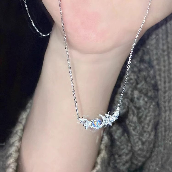 Wholesale  Double-ring gourd necklace women's clavicle chain necklace jewelry