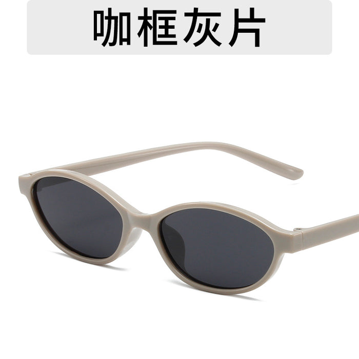 Wholesale Retro oval small frame sunglasses for women's outdoor fashion wear, sunglasses for men's personality