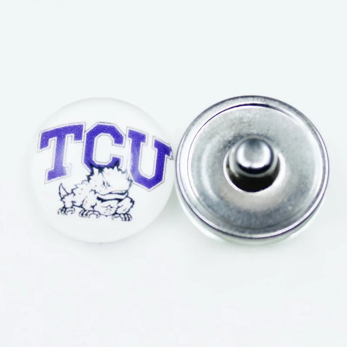 Wholesale  18mm snap button University League team logo