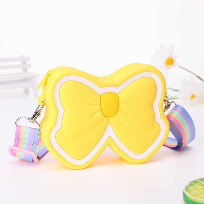 Wholesale Butterfly Silicone Children' s Crossbody Bag Chic Fashion Accessory MOQ≥3