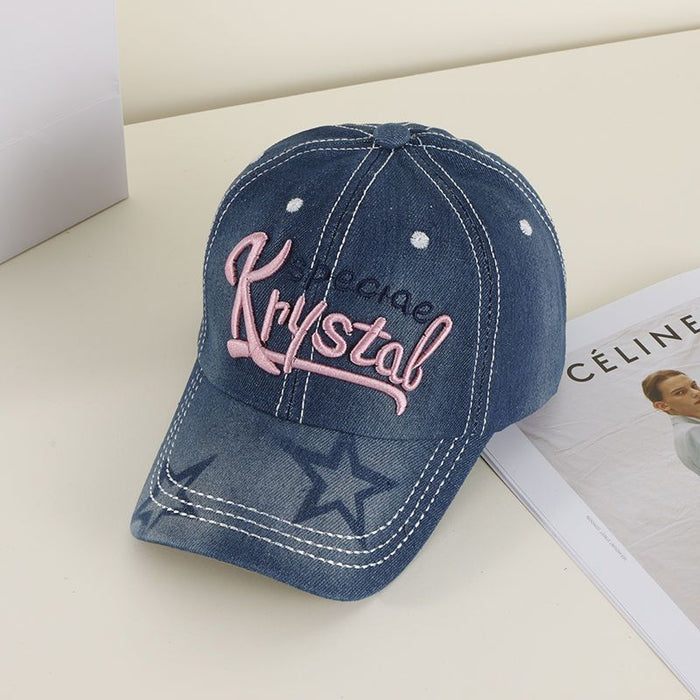 Wholesale Cowboy hat, casual duckbill hat, sun visor hat, embroidered letter versatile hat