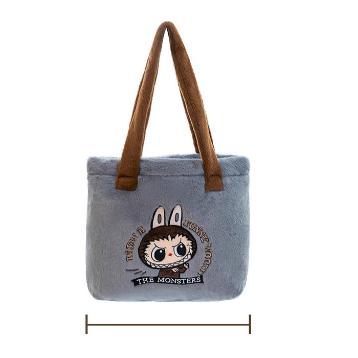 Wholesale Large Capacity Cartoon Plush Velvet Shoulder Bag