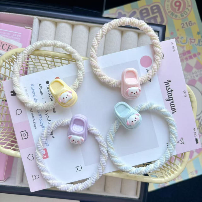 Wholesale Cartoon Cute Small Slippers Hair Ring Ins Girl Headband Student All-match Hair Accessories