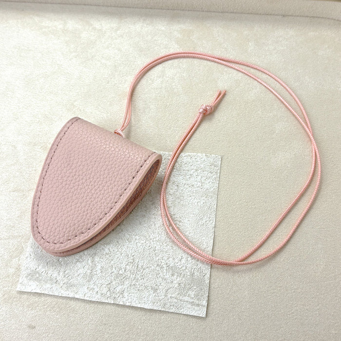 Wholesale Color PU Leather Magnetic Neck Glasses Bag Necklace Sunglasses Glasses Holder