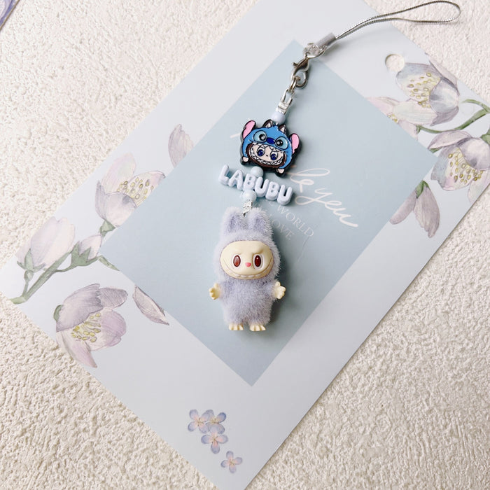 Wholesale Doll vinyl doll mobile phone pendant key chain handmade DIY car pendant