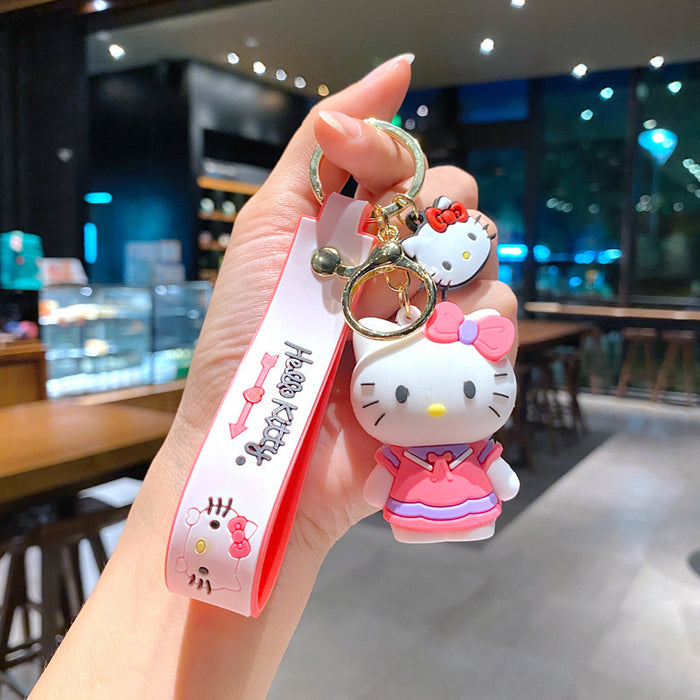 Wholesale Creative keychain cartoon car keychain book bag decoration