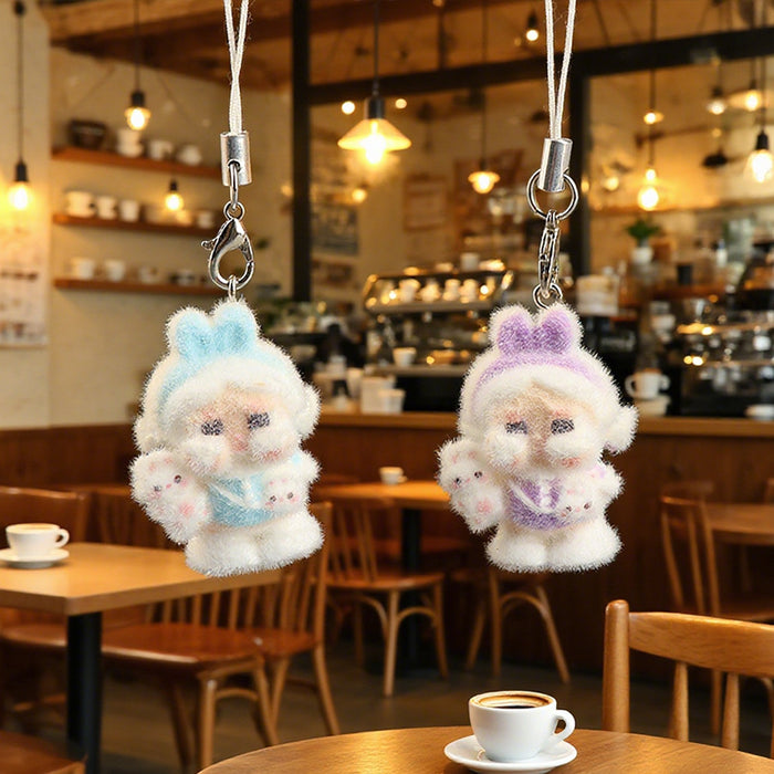 Wholesale Creative Velvet Keychain Cute Cartoon Doll Phone Strap